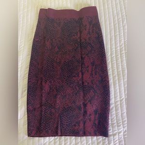 Sweater pencil skirt.